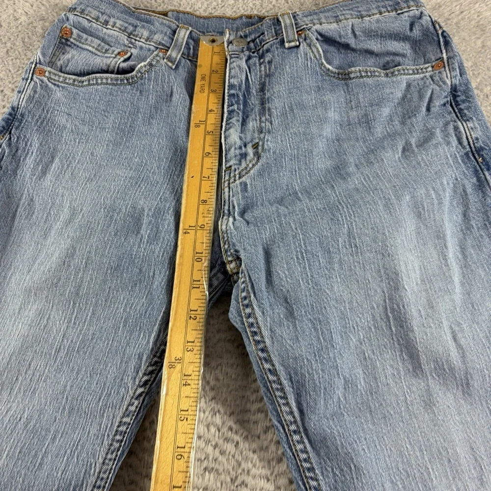 VINTAGE Levi 505 Jeans Mens 32x34 (Fits 30x30) Straight Leg Light Wash Stretch